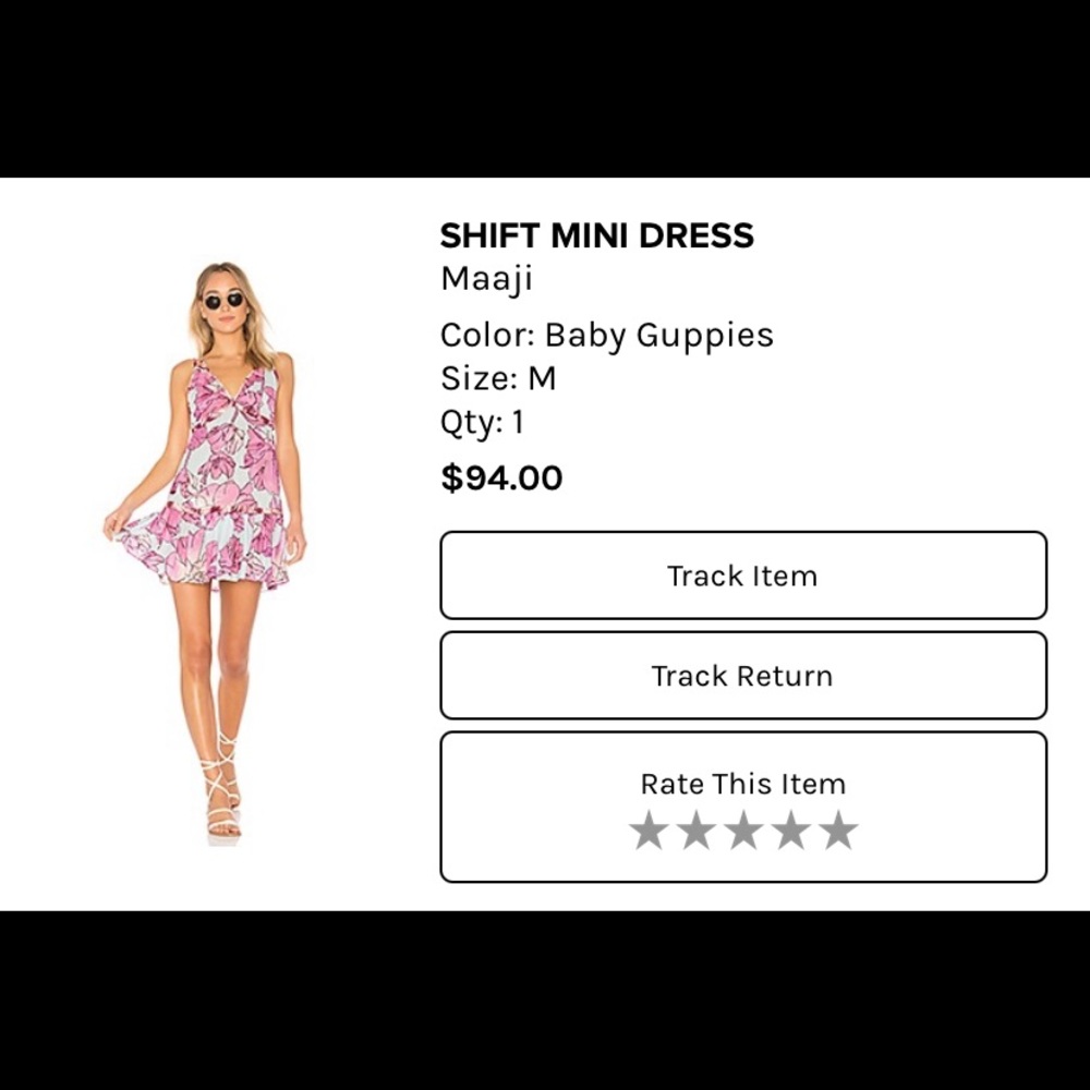 Revolve Shift Mini Dress